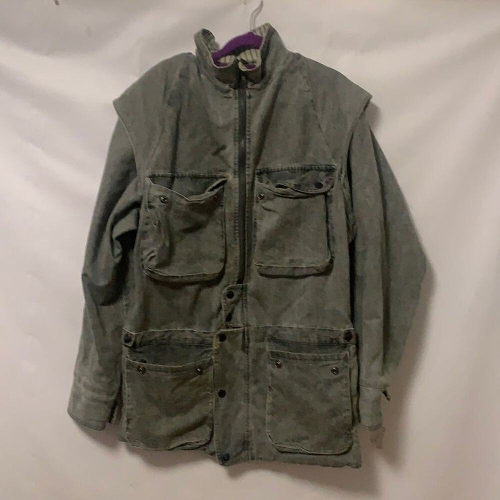 THE AUSTRALIA OUTBACK COLLECTION  DETACHABLE SLEEVE HEAVY‎ JACKET SIZE M